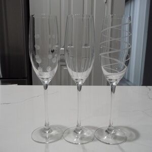 Mikasa Cheers Crystal Champagne Flutes